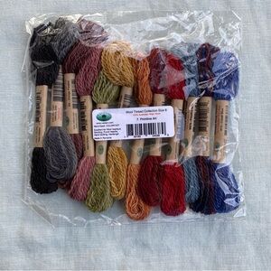 NWT Valdani wool thread collection Primitive Art size 8 set of 12 10 yard skeins